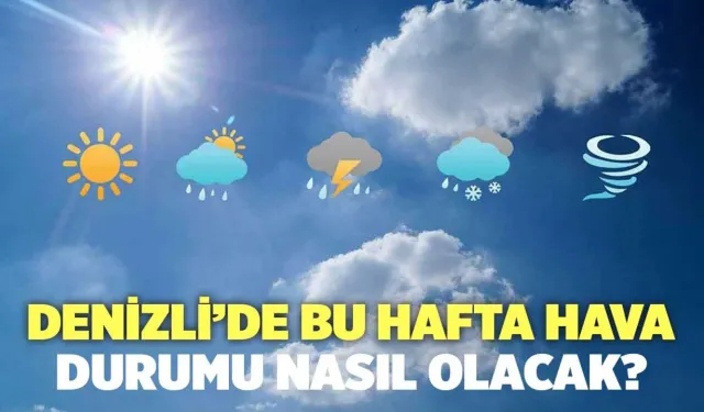 Denizli'de Bu Hafta Hava Durumu Nasıl Olacak? (24-28 Haziran)