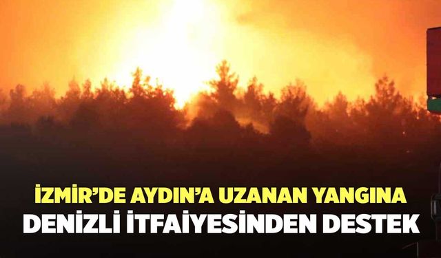 İzmir Ve Aydın’daki Yangınlara Denizli İtfaiyesinden Destek