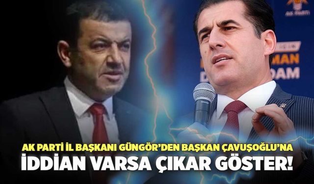 AK Parti İl Başkanı Güngör’den Başkan Çavuşoğlu’na "İddian Varsa Çıkar Göster!"