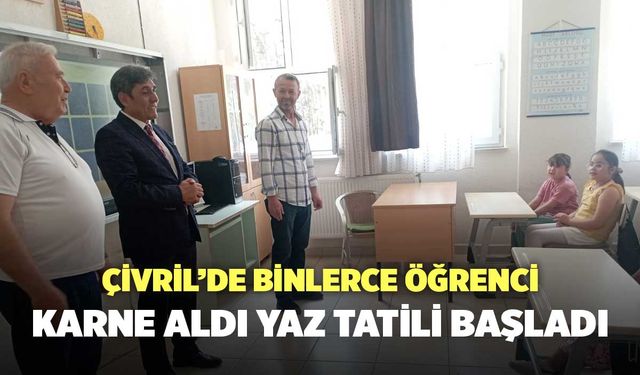 Çivril’de Binlerce Öğrenci Karne Aldı Yaz Tatili Başladı