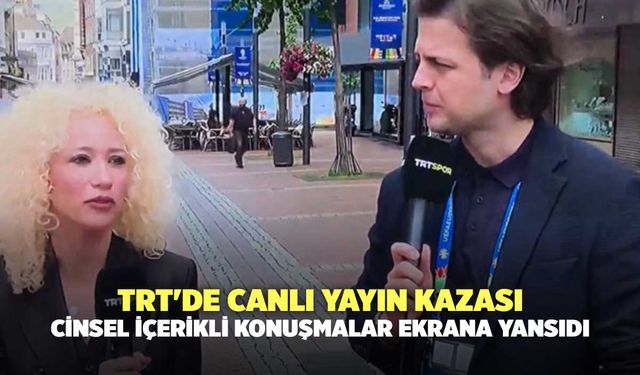 TRT'de Canlı Yayın Kazası! Cinsel İçerikli Konuşmalar Ekrana Yansıdı