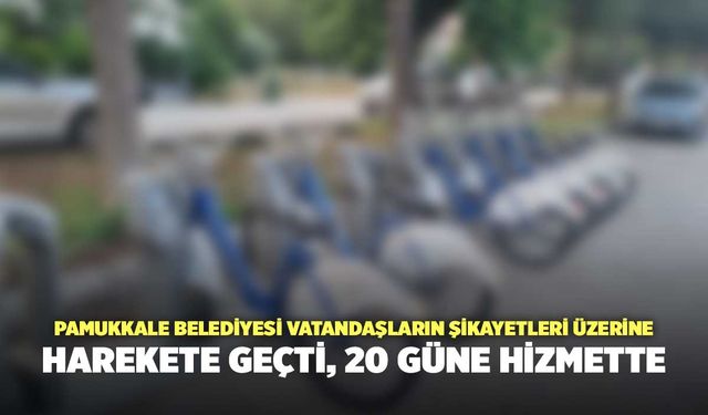 Pamukkale Belediyesi Vatandaşların Şikayetleri Üzerine Harekete Geçti, 20 Güne Hizmette