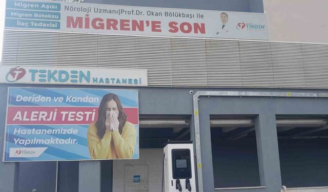 Şarj istasyonu kuran Tekden Hastanesi, Denizli’de bir ilke imza attı