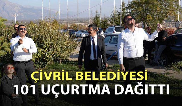 ÇİVRİL BELEDİYESİ 101. YILDA 101 UÇURTMA DAĞITTI