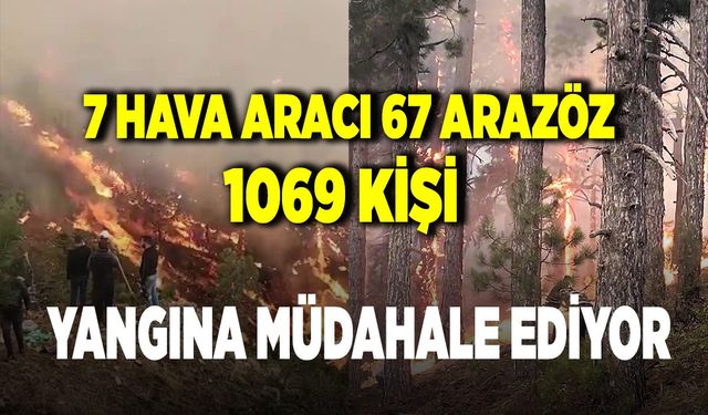 DENİZLİ VALİLİĞİ; “YANGINLA MÜCADELE ARALIKSIZ DEVAM EDİYOR”