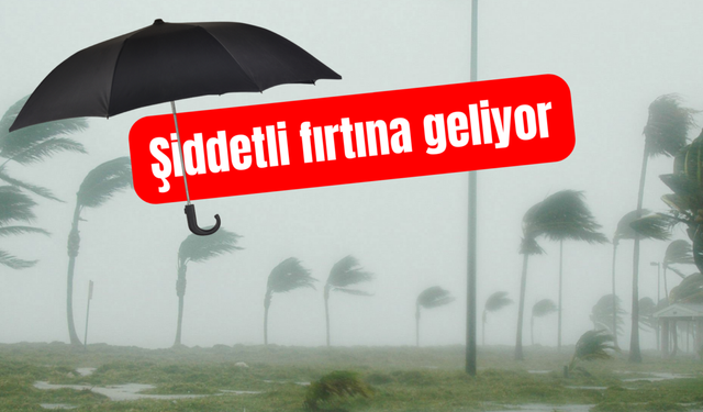 METEOROLOJİ VE AFAD ŞİDDETLİ RÜZGAR İÇİN UYARDI