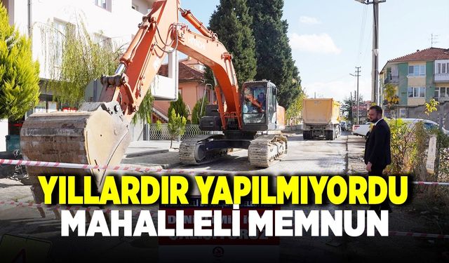 SARAY MAHALLESİ’NDE YILLARIN SORUNU ÇÖZÜLÜYOR