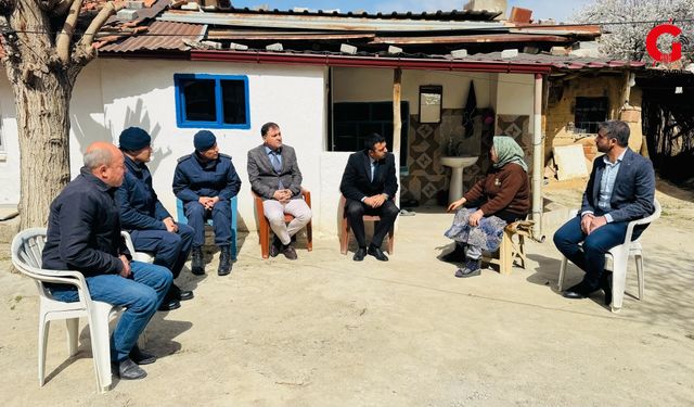 Kaymakam Kıbrıs Gazisinin eşini ziyaret etti