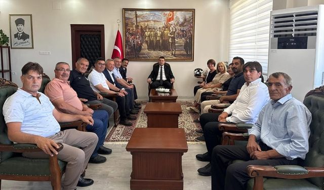 Çivril CHP İlçe Heyeti Kaymakama Hayırlı Olsun Ziyaretinde Bulundu