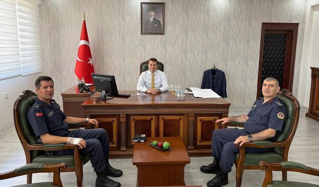 Yeni Jandarma Komutanı Kaymakamı Ziyaret Etti