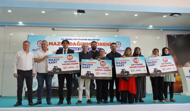 Denizli Büyükşehir’den Çivrilli Çiftçilere Mazot Desteği