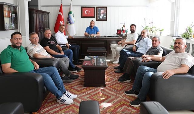 Yeni Yönetim Başkan ve Kaymakamı Ziyaret Etti