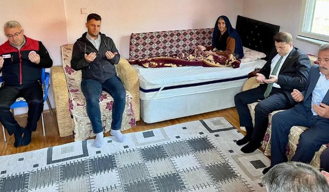 Kaymakam Gaziler ve Şehit Ailelerini Ziyaret Etti