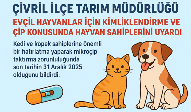 Evcil hayvanı olanlara uyarı! Son gün 31 Aralık