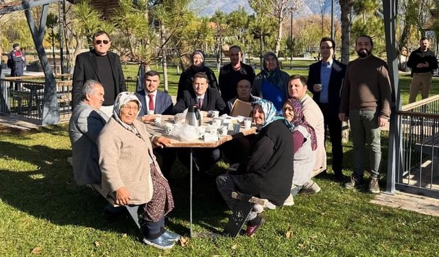 Kaymakam Cıdıroğlu, Huzurevi Sakinleriyle Işıklı Millet Bahçesi'nde Buluştu