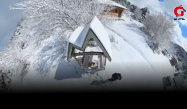 Kar Altındaki Akdağ Yaylaları Doğaseverleri Büyülüyor