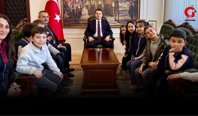 Kaymakam Cıdıroğlu, Minik Öğrencileri Makamında Ağırladı