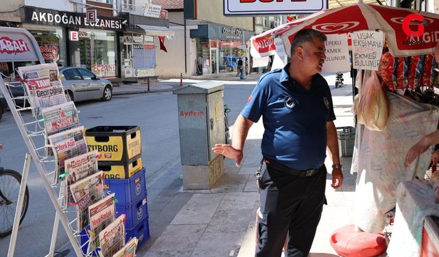Çivril’de Kaldırım İşgallerine Sıkı Denetim