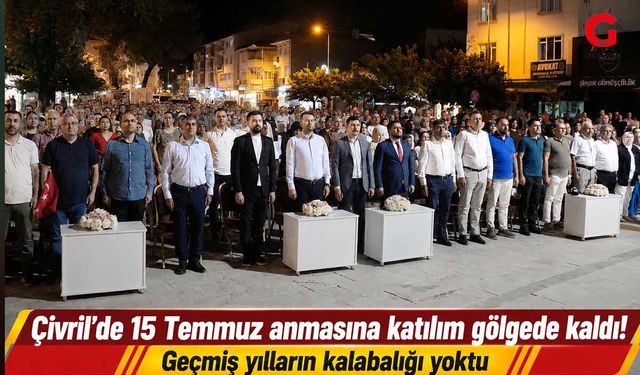 Çivril’de 15 Temmuz anmasına katılım gölgede kaldı! Geçmiş yılların kalabalığı yoktu