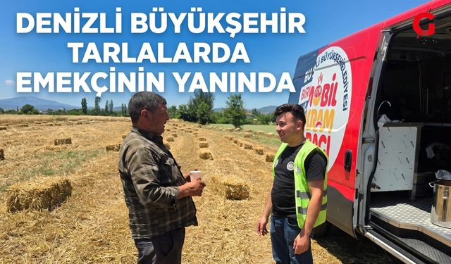 Denizli Büyükşehir, Tarlalara Soğuk Su Ve Limonata Ulaştırdı