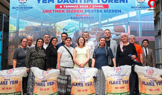 Denizli Büyükşehir'den Çivril'de 1.030 Üreticiye Yem Desteği