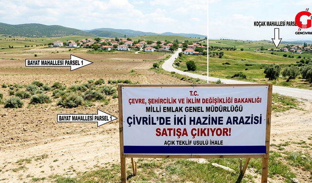Çivril'de İki Hazine Arazisi Satışa Çıkıyor