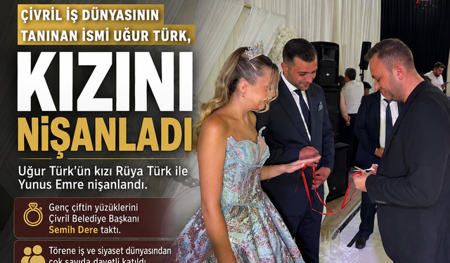 Çivril İş Dünyasının Tanınan İsmi Uğur Türk, Kızını Nişanladı