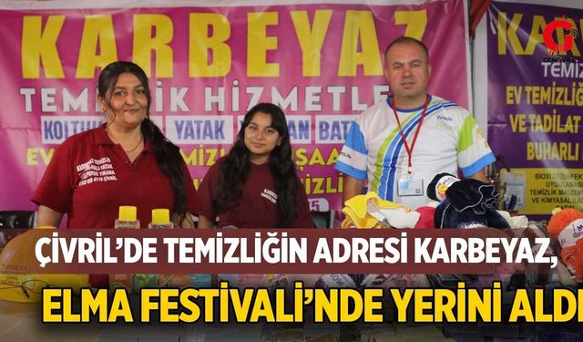 Çivril’de Temizliğin Adresi Karbeyaz, Elma Festivali’nde Yerini Aldı
