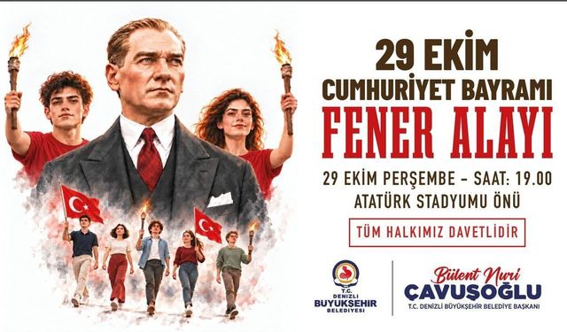 Denizli Büyükşehir ile Cumhuriyet’in 103. yılı coşkuyla kutlanacak