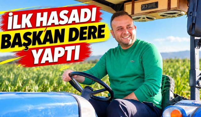 Çivril'de Başkan Dere Maralfalfa Hasadı Yaptı