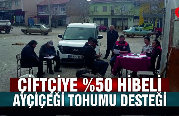 Çivril’de Ayçiçeği Üreticisine %50 Hibeli Tohum Desteği