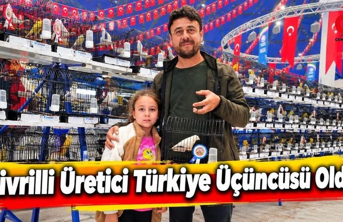 Çivrilli Kanarya Üreticisi Isparta’daki Yarışmadan Madalyayla Döndü