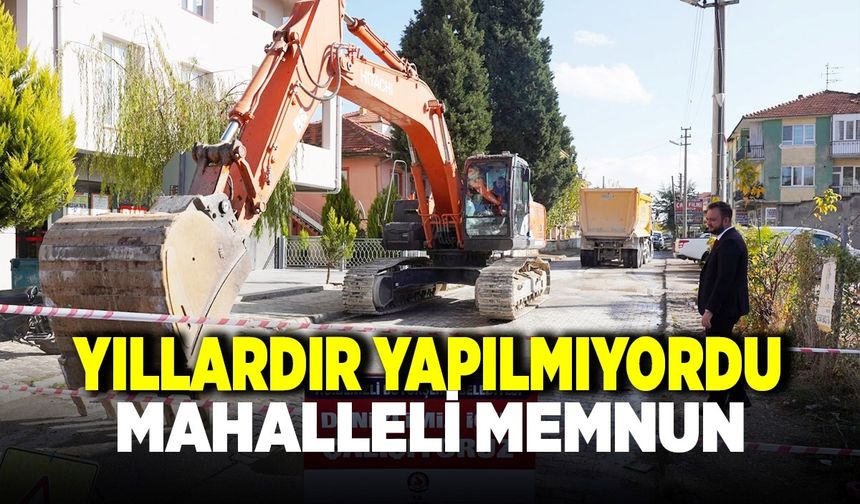 SARAY MAHALLESİ’NDE YILLARIN SORUNU ÇÖZÜLÜYOR