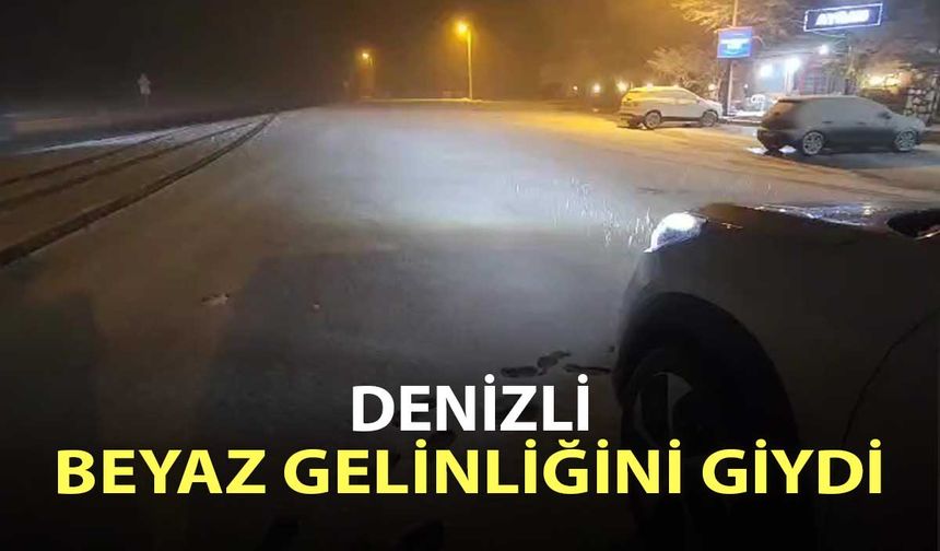 Denizli beyaz gelinliğini giydi