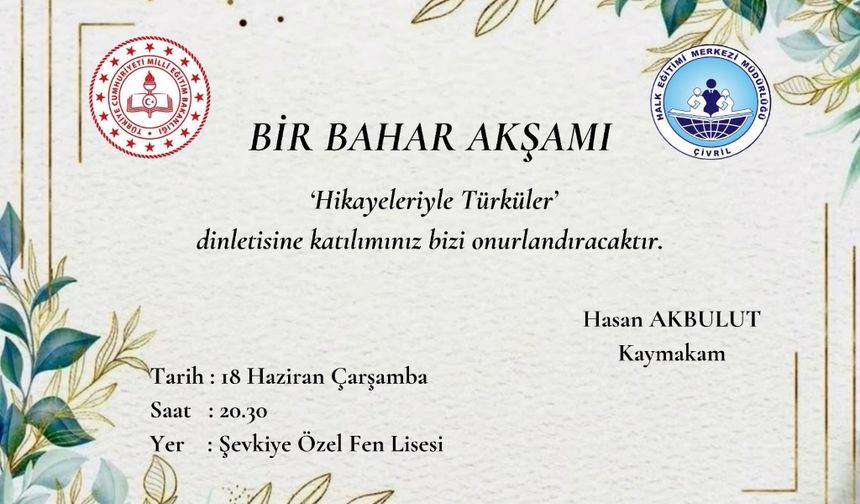 Türküleri Hikayeleri İle Seyirciye Sunacaklar