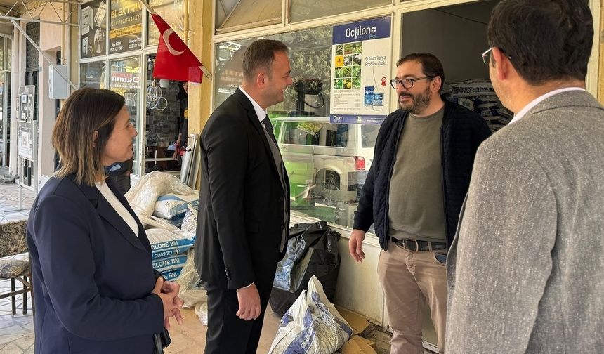 CHP’li Başkanlardan Esnaf Ziyareti