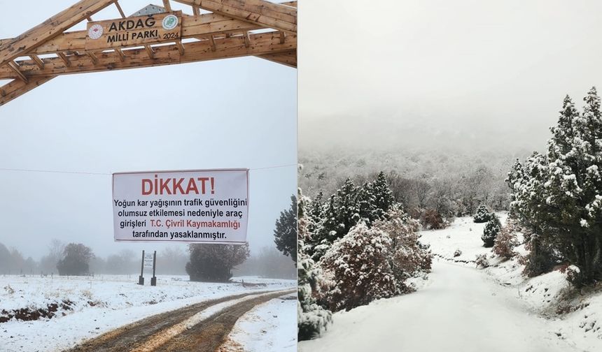 Yetkililer Uyardı: Akdağ ve Yaylalara Giriş Yasaklandı
