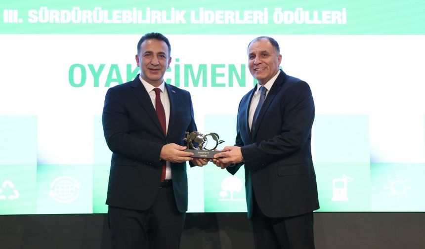 OYAK Çimento’ya “Sürdürülebilirlik Liderleri” Ödülü