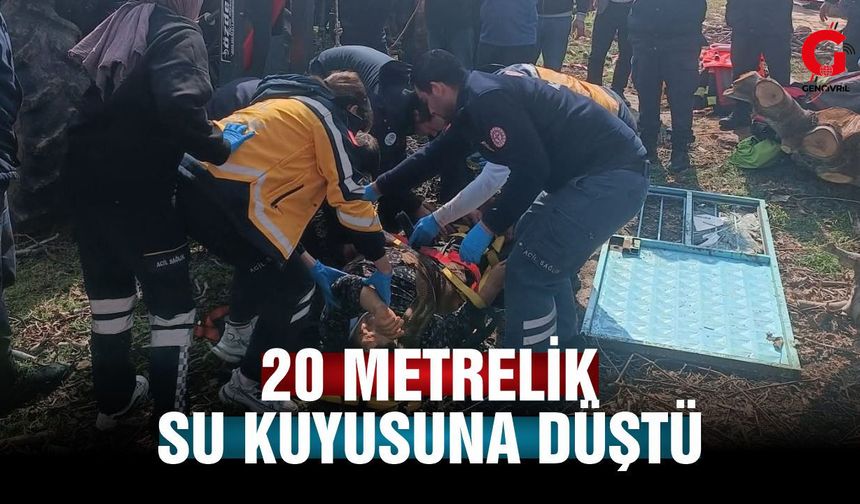 Çivril'de 20 Metrelik Su Kuyusuna Düşen Kadın Kurtarıldı