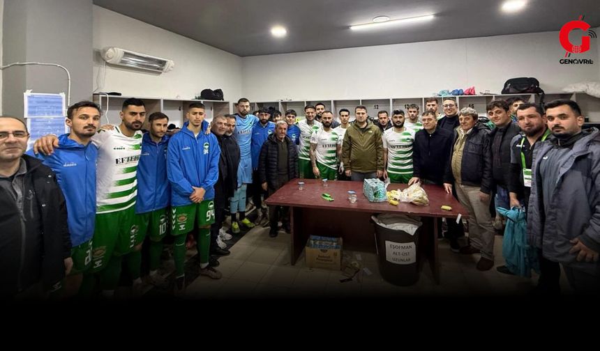 Maç öncesi şehitler için lokma hayrı yapıldı