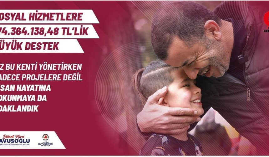Denizli Büyükşehir’den Sosyal Hizmetlere 774 Milyon TL’lik Destek
