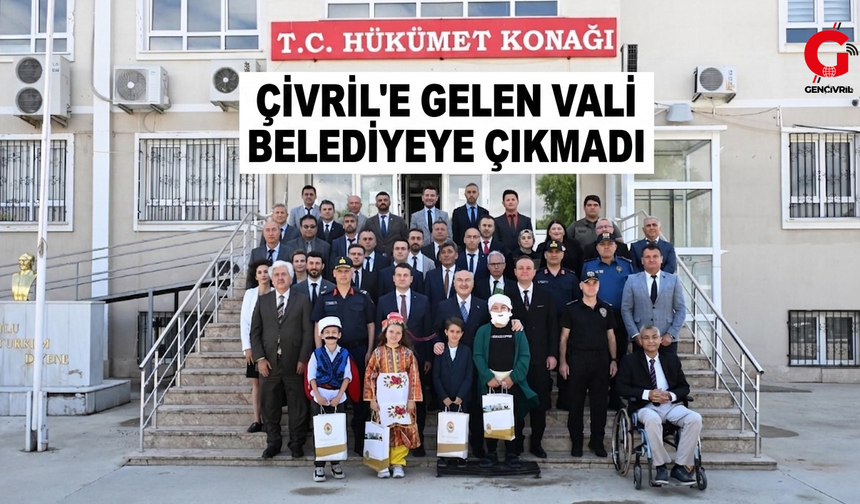 Vali Çivril’e Geldi Belediyeye Gelmedi