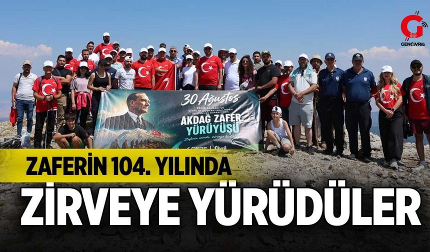 Akdağ Zafer Yürüyüşü Zirvede Tamamlandı