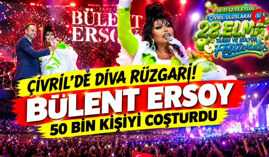 Çivril’de Diva Rüzgarı! Bülent Ersoy 50 Bin Kişiyi Coşturdu