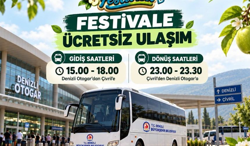 Çivril Belediyesi’nden Festival İçin Ücretsiz Ulaşım Desteği