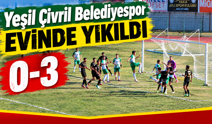 Yeşil Çivril Belediyespor evinde yıkıldı: 0-3