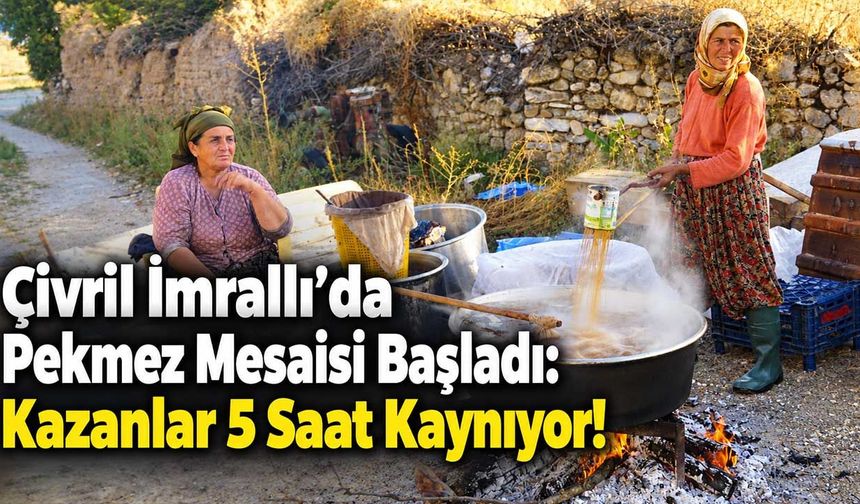 İmrallı Mahallesi’nde Geleneksel Pekmez Mesaisi Başladı