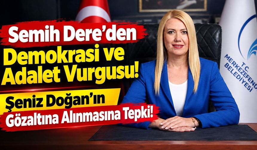 Semih Dere’den Şeniz Doğan’ın Gözaltına Alınmasına Tepki