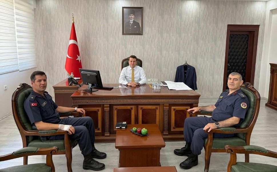 Yeni Jandarma Komutanı Kaymakamı Ziyaret Etti