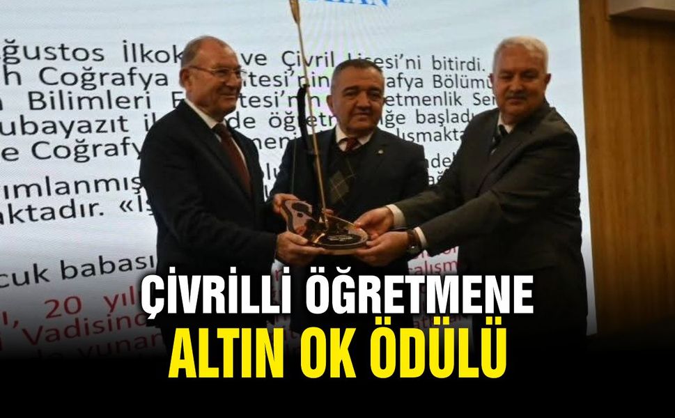 Çivrilli Öğretmen Münir Sayhan Altın Ok Ödülü Aldı